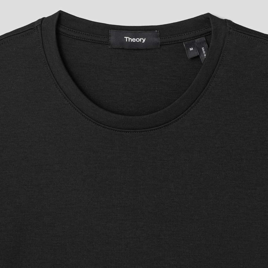 Theory Men Clinton Knit Dorian Tee - Black