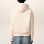 ami (Unisex) Ami Paris Croche Hoodie – White Cream