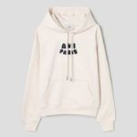 ami (Unisex) Ami Paris Croche Hoodie – White Cream