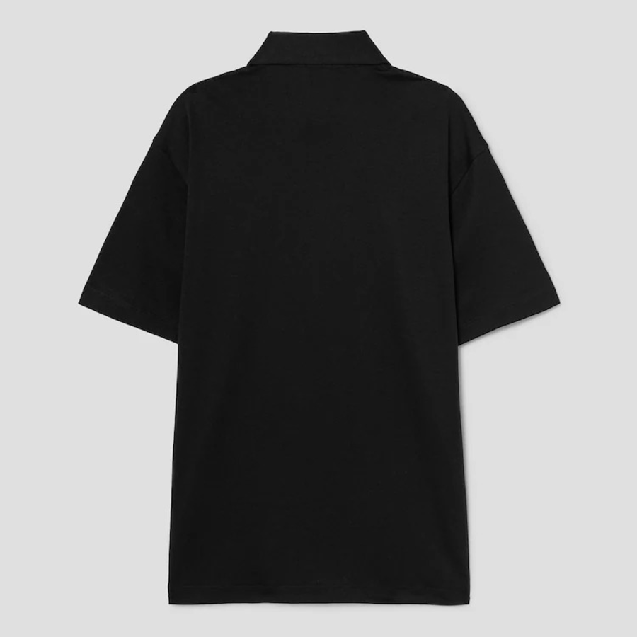 Theory Men Clinton Knit Relaxed Polo Tee - Black