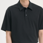 Theory Men Clinton Knit Relaxed Polo Tee - Black