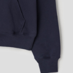 ami (Unisex) Ami Paris Croche Hoodie – Navy Blue