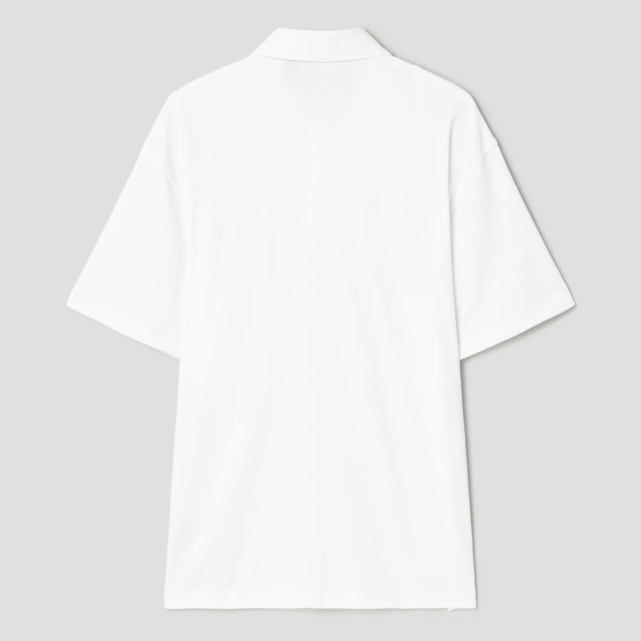 Theory Men Clinton Knit Relaxed Polo Tee - White