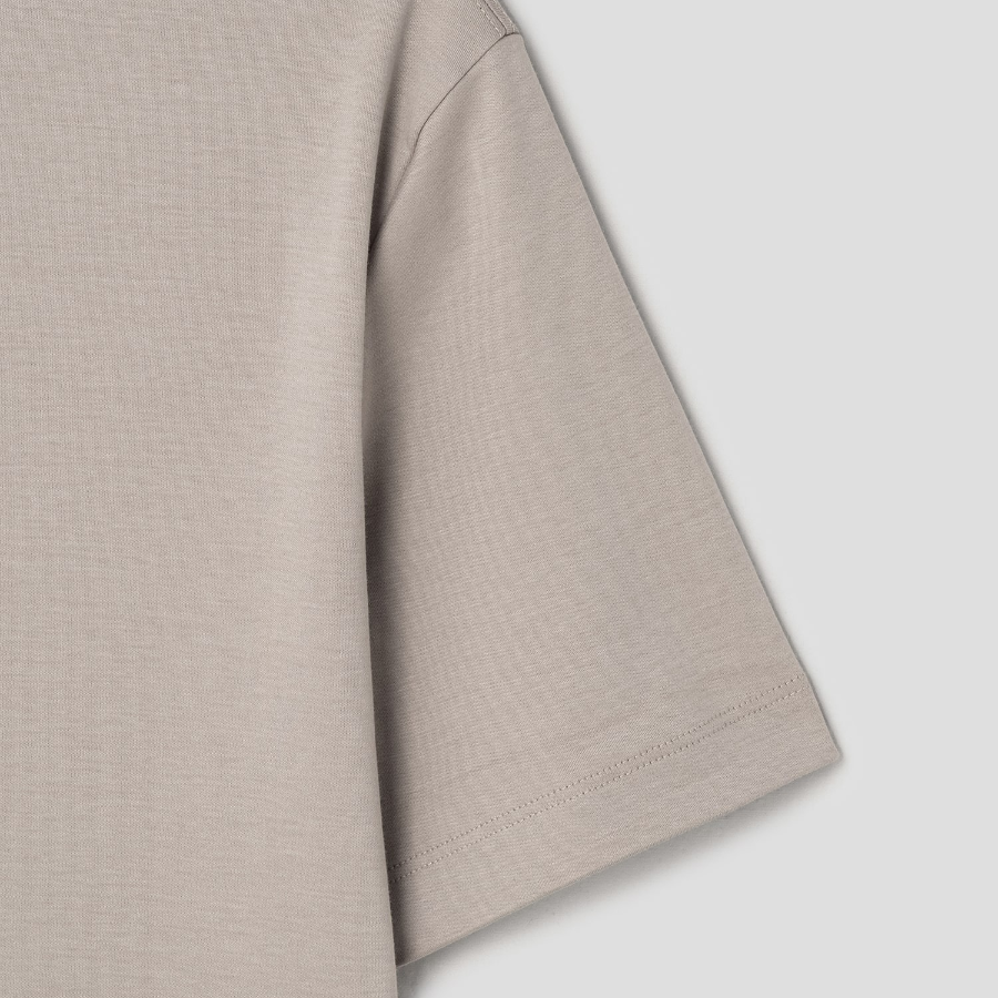 Theory Men Clinton Knit Dorian Tee - Earl Grey