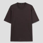 Theory Men Clinton Knit Relaxed Tee - Dark Mocha