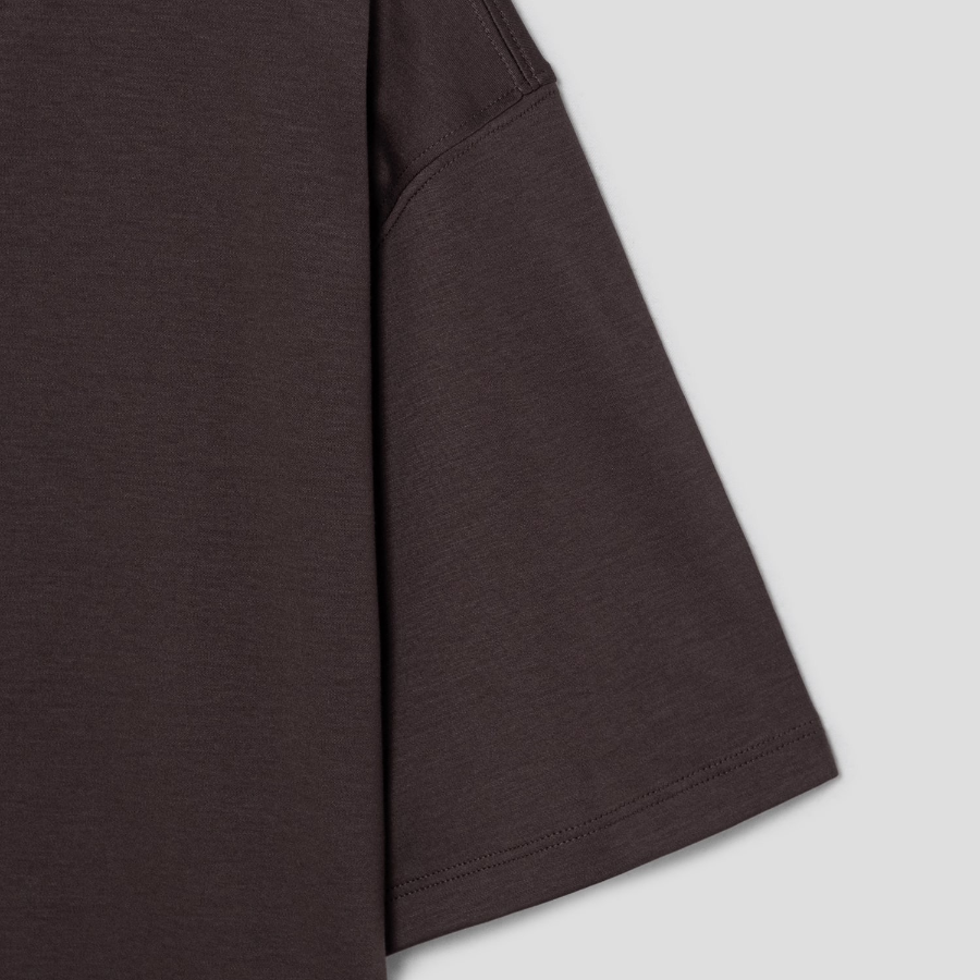 Theory Men Clinton Knit Relaxed Tee - Dark Mocha