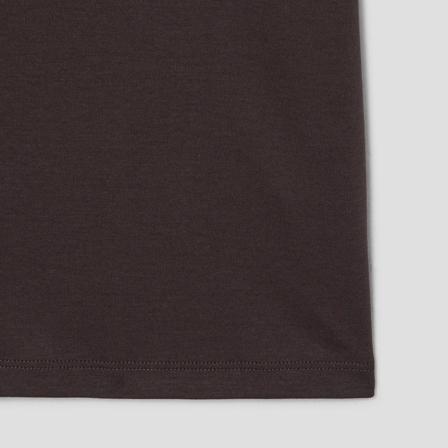 Theory Men Clinton Knit Relaxed Tee - Dark Mocha