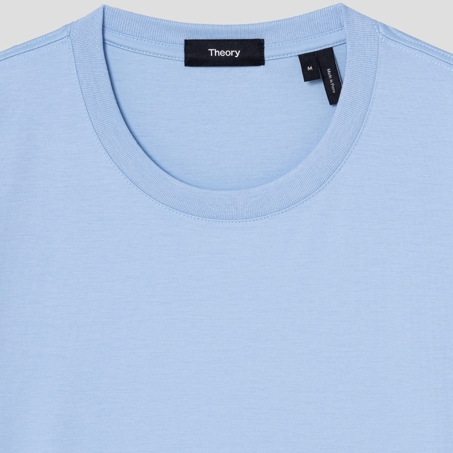 Theory Men Clinton Knit Relaxed Tee - Clear Sky