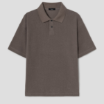 Theory Men Surf Terry Kyrie Polo Tee - Walnut