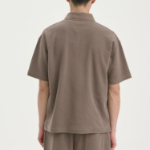 Theory Men Surf Terry Kyrie Polo Tee - Walnut