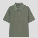 Theory Men Surf Terry Kyrie Polo Tee - Dark Greenstone