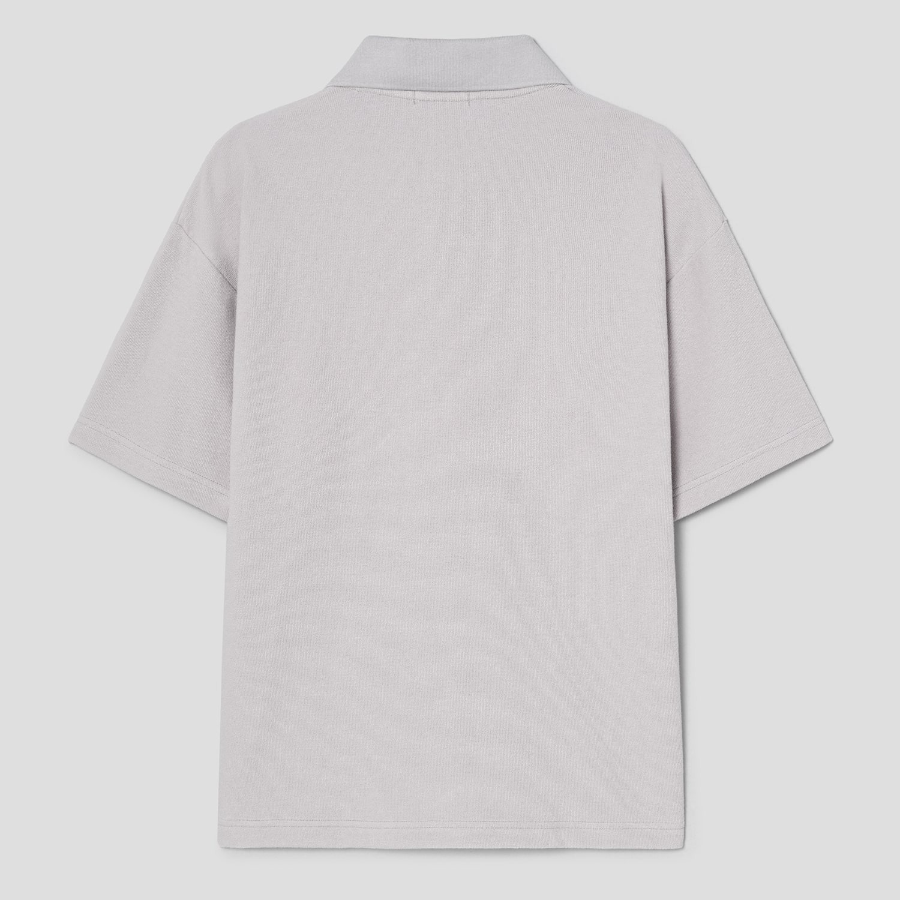 Theory Men Surf Terry Kyrie Polo Tee - Fog
