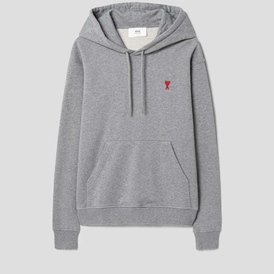 ami (Unisex) Small Adc Hoodie – Heather Grey