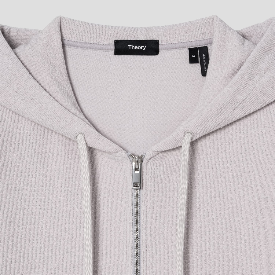 Theory Men Surf Terry Allons Hoodie - Fog