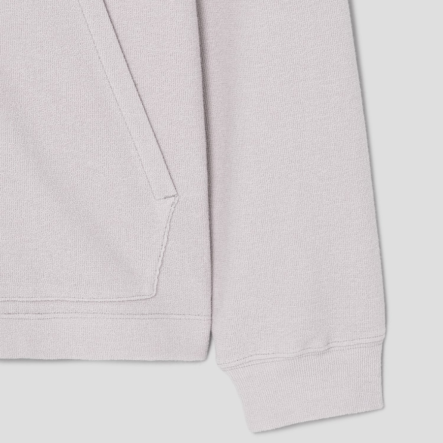 Theory Men Surf Terry Allons Hoodie - Fog