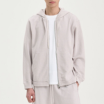 Theory Men Surf Terry Allons Hoodie - Fog