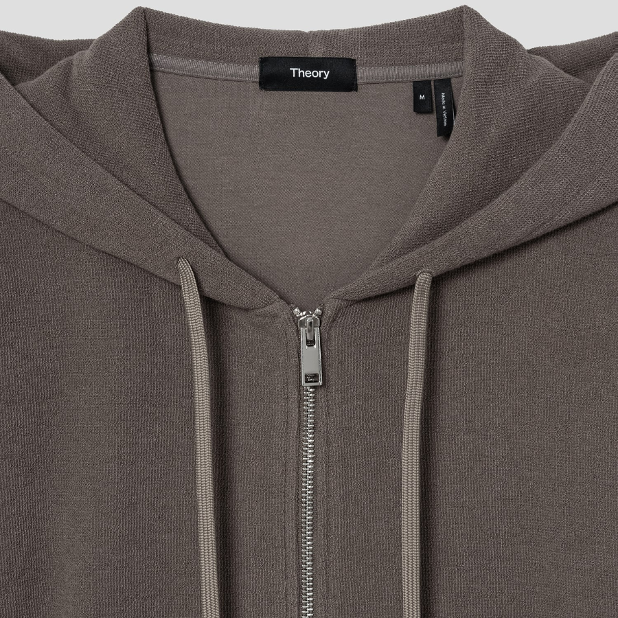 Theory Men Surf Terry Allons Hoodie - Walnut