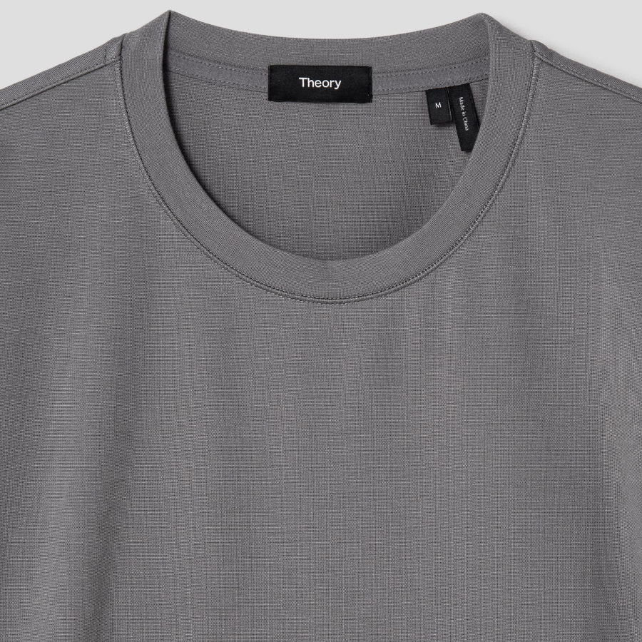 Theory Men Relay Jersey Ryder Tee - Soft Grey