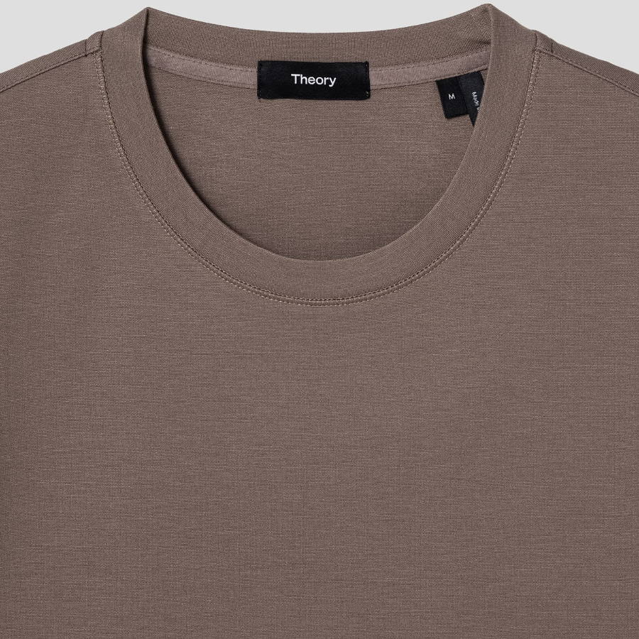 Theory Men Relay Jersey Ryder Tee - Walnut