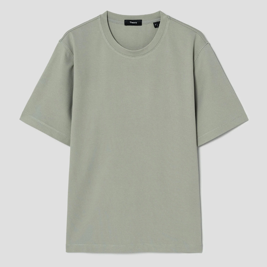 Theory Men Relay Jersey Ryder Tee - Greenstone