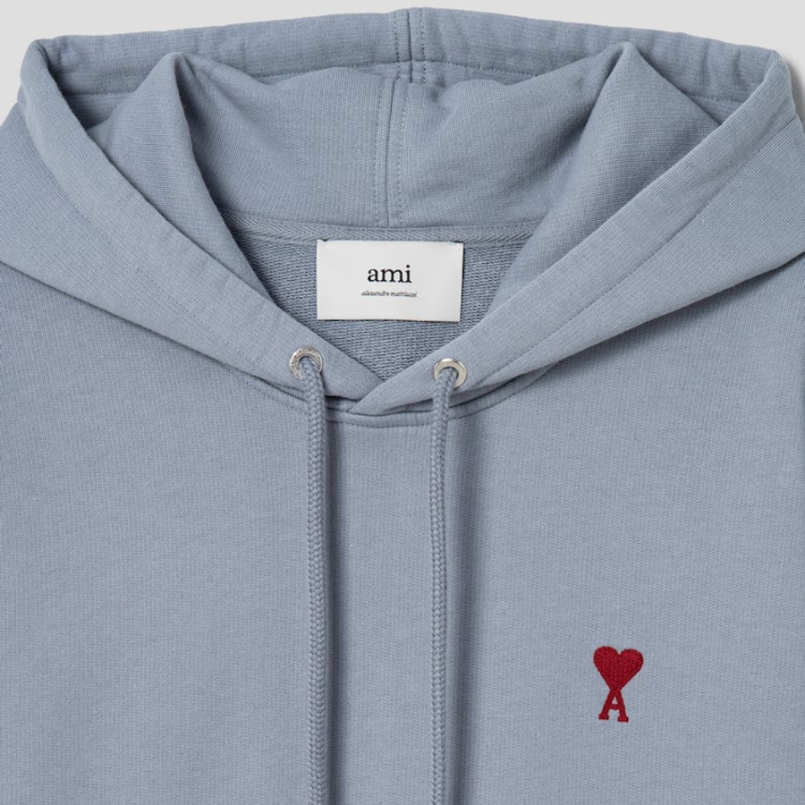 ami (Unisex) Small Adc Hoodie – Blue