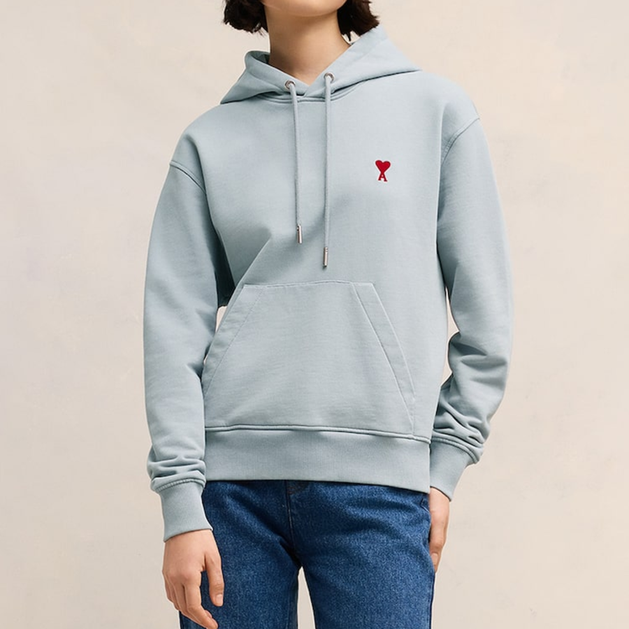 ami (Unisex) Small Adc Hoodie – Blue