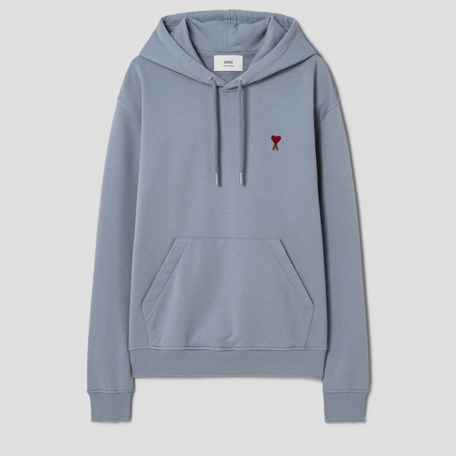 ami (Unisex) Small Adc Hoodie – Blue