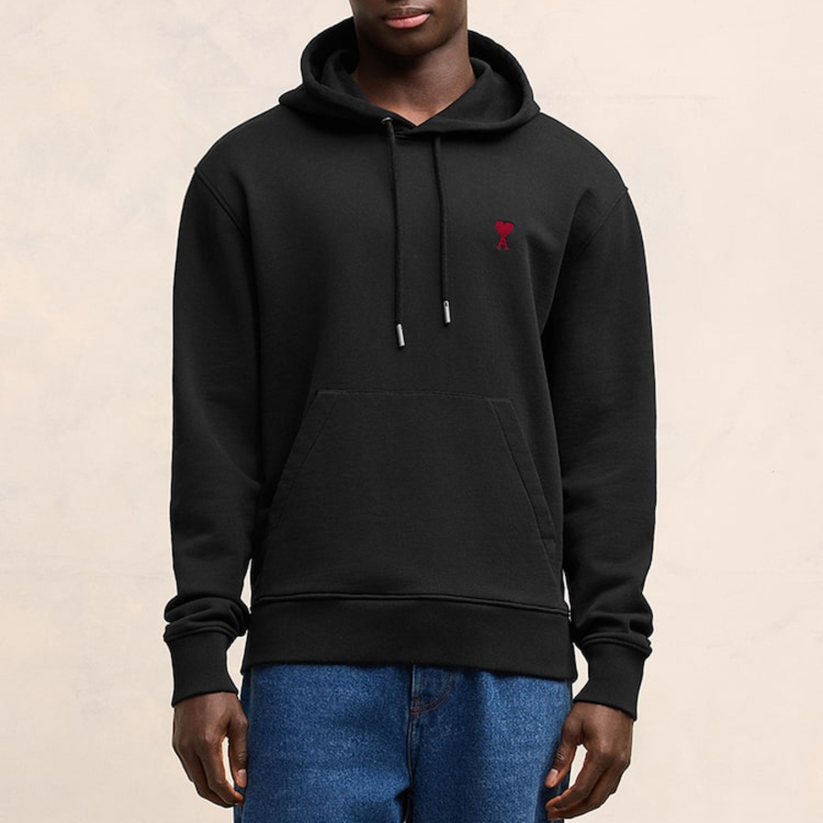 ami Small Adc Hoodie – Black