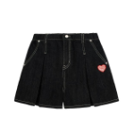 ICEBISCUIT [Junior] IB Heart Flare Black Denim Shorts – IB52DP607