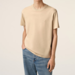 ami (Unisex) Embossed Adc T-shirt – Gingembre/725