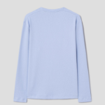 Theory Men Studio Jacquard Delroy Long Sleeve Tee - Sky Blue