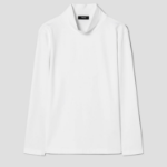 Theory Men Relay Jersey Ryder Long Sleeve Turtle Ne - White