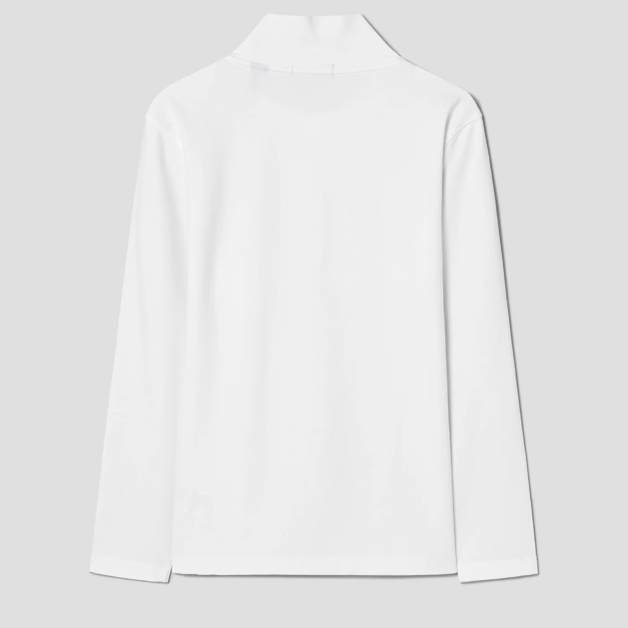 Theory Men Relay Jersey Ryder Long Sleeve Turtle Ne - White