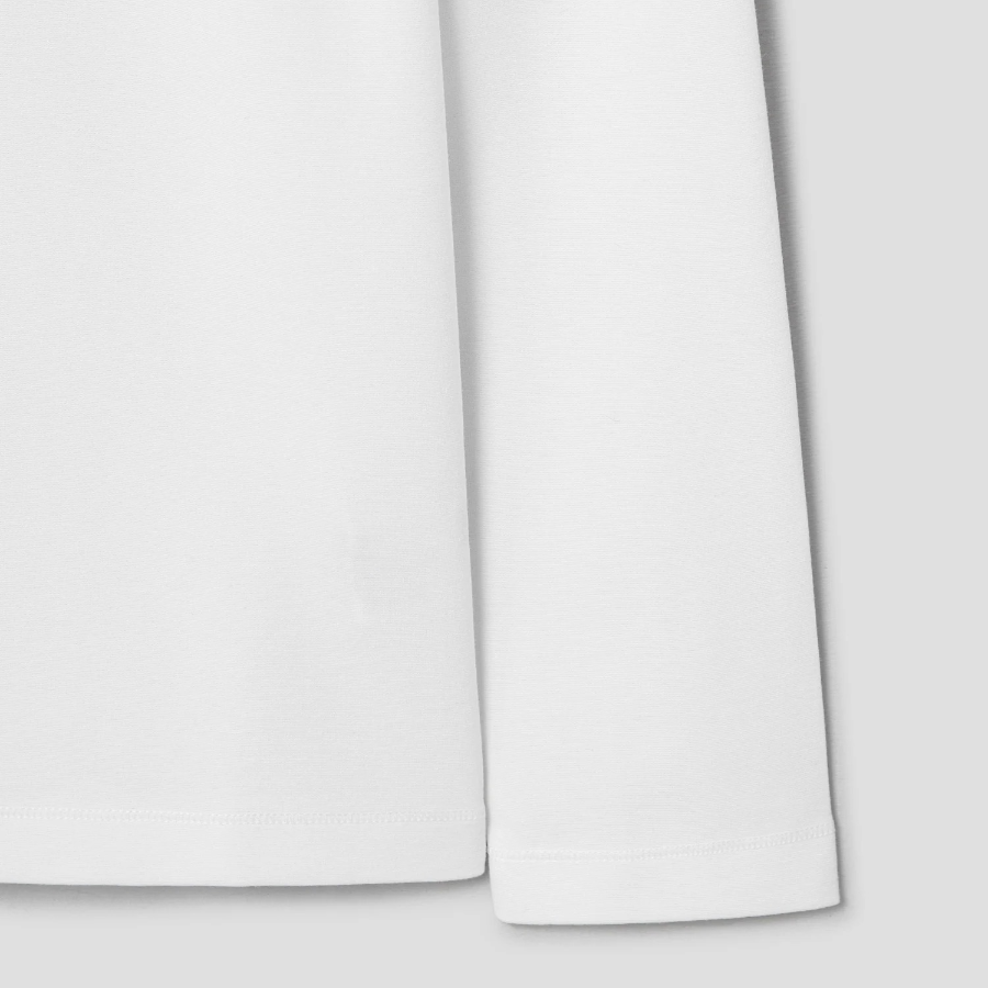 Theory Men Relay Jersey Ryder Long Sleeve Turtle Ne - White