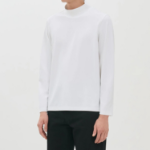 Theory Men Relay Jersey Ryder Long Sleeve Turtle Ne - White