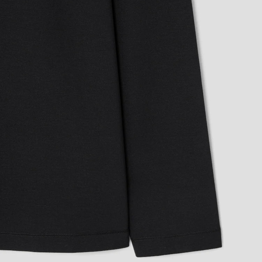 Theory Men Relay Jersey Ryder Long Sleeve Turtle Ne - Black