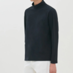 Theory Men Relay Jersey Ryder Long Sleeve Turtle Ne - Black