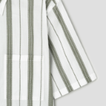 Theory Men Summer Dobby Noll Short Sleeve Shirt - Ivory/Orchard