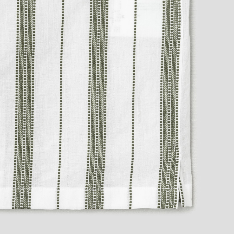 Theory Men Summer Dobby Noll Short Sleeve Shirt - Ivory/Orchard