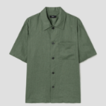 Theory Men Relaxed Linen Lt Short Sleeve Shirt - Orchard