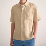 Theory Men Relaxed Linen Lt Short Sleeve Shirt - Chino