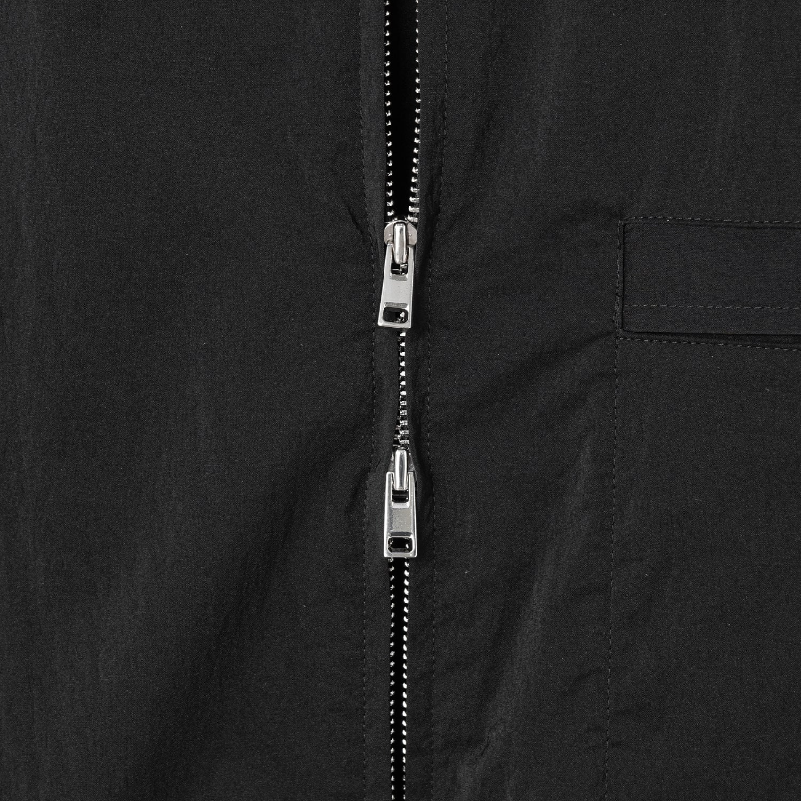 Theory Men Nylon Texture Cillian Short Sleeve Shirt - Black