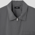 Theory Men Nylon Texture Cillian Short Sleeve Shirt - Carbon