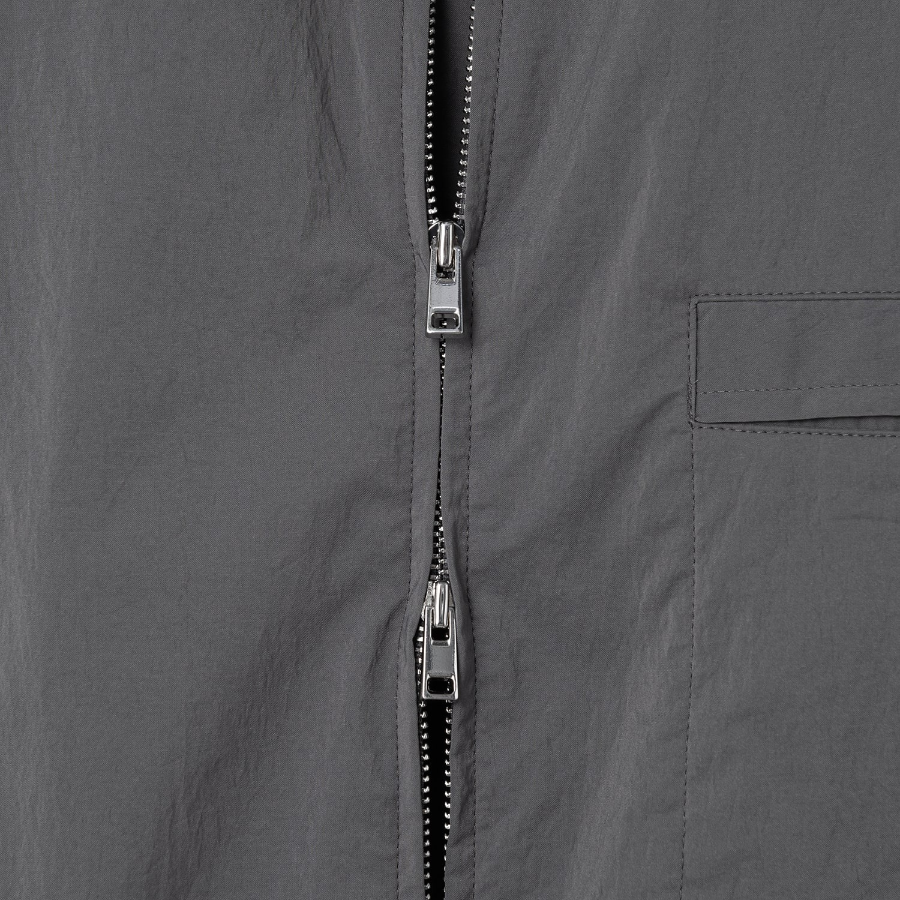 Theory Men Nylon Texture Cillian Short Sleeve Shirt - Carbon