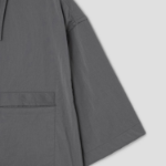 Theory Men Nylon Texture Cillian Short Sleeve Shirt - Carbon