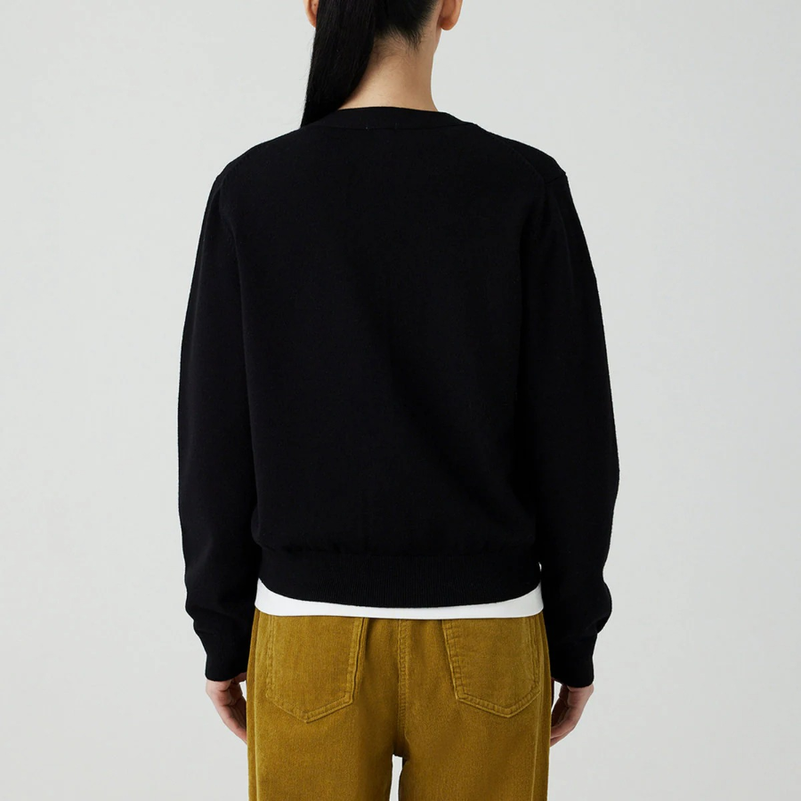 JAJU V-Neck Cardigan – Black