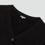 JAJU V-Neck Cardigan – Black