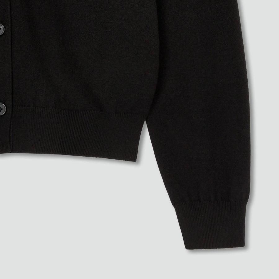 JAJU V-Neck Cardigan – Black