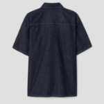 Theory Men Summer Denim Noll Short Sleeve Shirt - Dark Wash