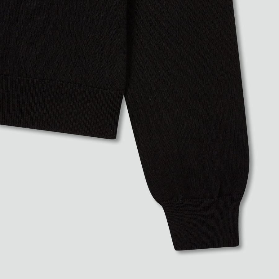 JAJU Washable Long Sleeve Cardigan – Black